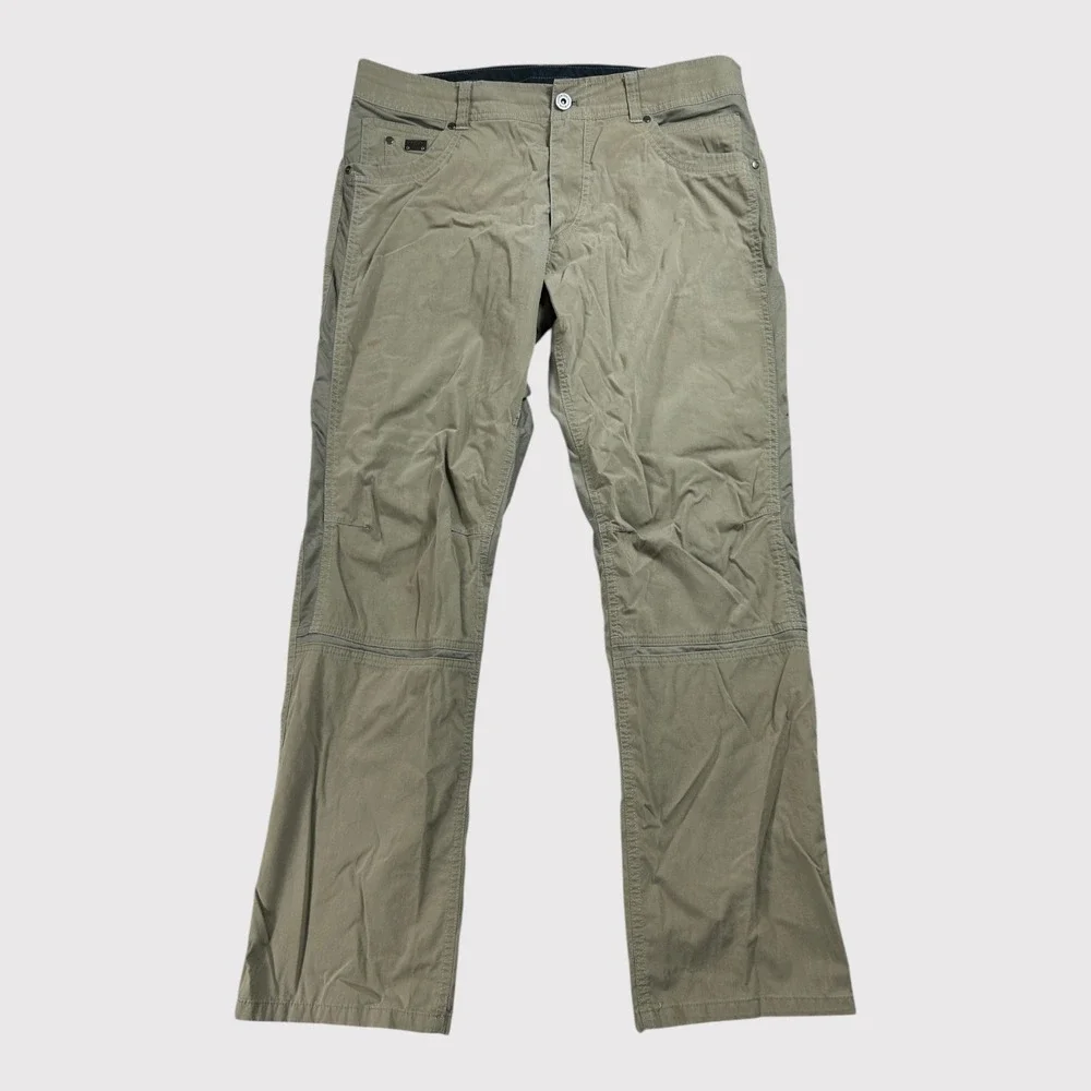Kuhl Radikl Pants Mens 36x31 Breen Khaki Hiking Trekking Technical Stretch STAIN
